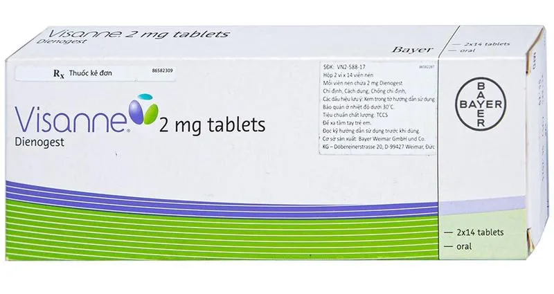 Tác dụng phụ của thuốc Visanne 2mg là gì? Thông tin cần biết về thuốc Visanne 2mg