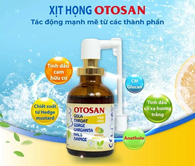 Bỏ túi cách giảm đau họng với xịt họng Otosan Spray Forte