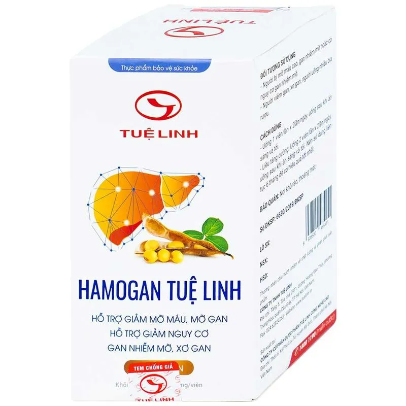 Phòng ngừa gan nhiễm mỡ với Hamogan Tuệ Linh